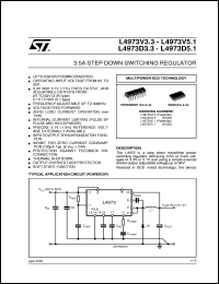 datasheet for L4973D3.3 by SGS-Thomson Microelectronics