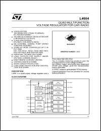 datasheet for L4954 by SGS-Thomson Microelectronics