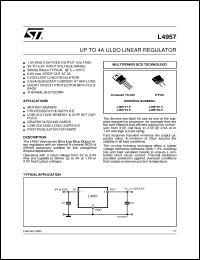 datasheet for L4957D1.5 by SGS-Thomson Microelectronics