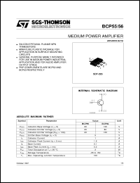 datasheet for BCP55 by SGS-Thomson Microelectronics