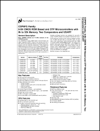 datasheet for COP8FGE544V8 by 