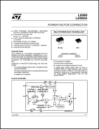 datasheet for L6560A by SGS-Thomson Microelectronics