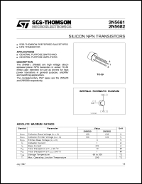 datasheet for 2N5681 by SGS-Thomson Microelectronics