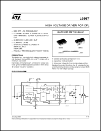 datasheet for L6567 by SGS-Thomson Microelectronics