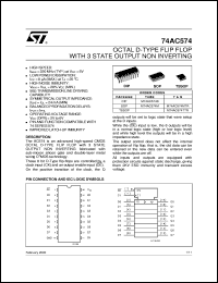 datasheet for 74AC574 by SGS-Thomson Microelectronics