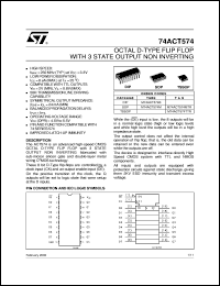 datasheet for 74ACT574 by SGS-Thomson Microelectronics
