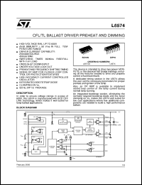 datasheet for L6574 by SGS-Thomson Microelectronics
