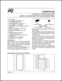 datasheet for 74VHCT574A by SGS-Thomson Microelectronics