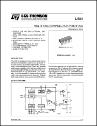 datasheet for L584 by SGS-Thomson Microelectronics