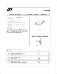 datasheet for 2N5886 by SGS-Thomson Microelectronics