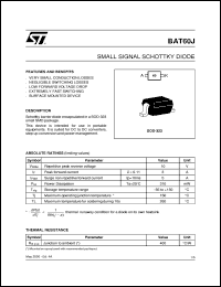 datasheet for BAT60J by SGS-Thomson Microelectronics