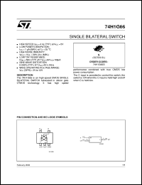 datasheet for 74H1G66 by SGS-Thomson Microelectronics