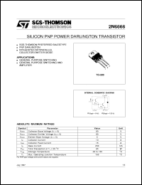 datasheet for 2N6668 by SGS-Thomson Microelectronics