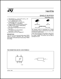 datasheet for 74V1T70 by SGS-Thomson Microelectronics