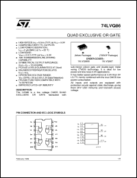 datasheet for 74LVQ86 by SGS-Thomson Microelectronics
