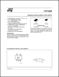datasheet for 74V1G86 by SGS-Thomson Microelectronics
