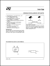 datasheet for 74V1T86 by SGS-Thomson Microelectronics