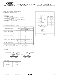 datasheet for KN2907S by Korea Electronics Co., Ltd.