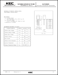 datasheet for KN3905 by Korea Electronics Co., Ltd.
