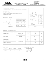 datasheet for KRA307 by Korea Electronics Co., Ltd.