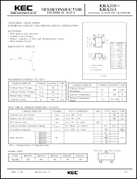 datasheet for KRA311 by Korea Electronics Co., Ltd.