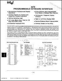 datasheet for P8278 by Intel Corporation