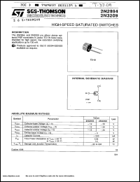 datasheet for 2N2894 by SGS-Thomson Microelectronics