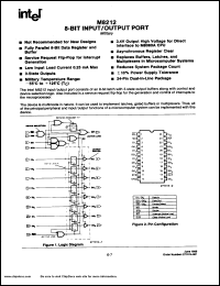 datasheet for M8212 by Intel Corporation