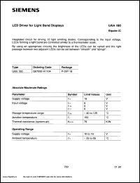 datasheet for UAA180 by Infineon (formely Siemens)