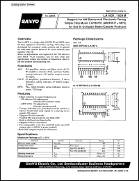 datasheet for LA1831 by SANYO Electric Co., Ltd.