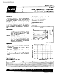 datasheet for LA1835 by SANYO Electric Co., Ltd.