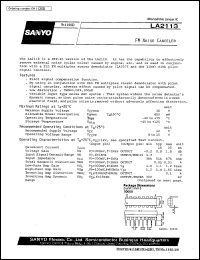 datasheet for LA2113 by SANYO Electric Co., Ltd.