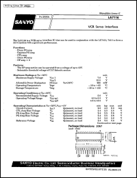 datasheet for LA7116 by SANYO Electric Co., Ltd.