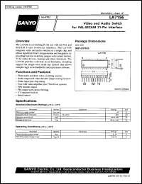 datasheet for LA7156 by SANYO Electric Co., Ltd.