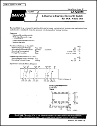 datasheet for LA7220M by SANYO Electric Co., Ltd.