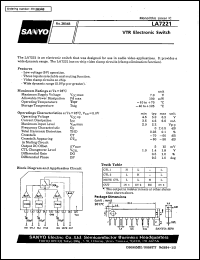 datasheet for LA7221 by SANYO Electric Co., Ltd.