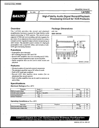 datasheet for LA7256 by SANYO Electric Co., Ltd.