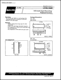 datasheet for LA7282M by SANYO Electric Co., Ltd.