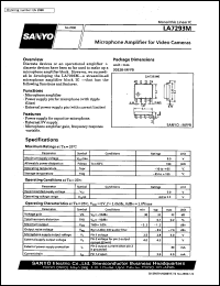 datasheet for LA7293M by SANYO Electric Co., Ltd.