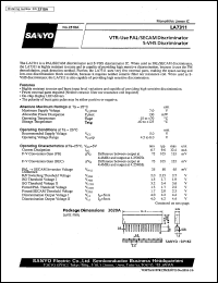 datasheet for LA7311 by SANYO Electric Co., Ltd.