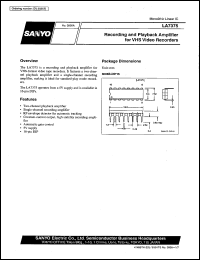 datasheet for LA7375 by SANYO Electric Co., Ltd.