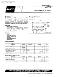 datasheet for LA7770 by SANYO Electric Co., Ltd.