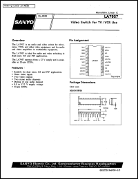 datasheet for LA7957 by SANYO Electric Co., Ltd.