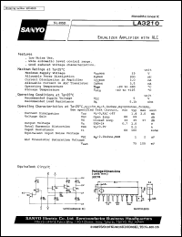 datasheet for LA3210 by SANYO Electric Co., Ltd.