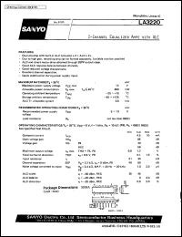 datasheet for LA3220 by SANYO Electric Co., Ltd.