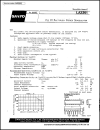 datasheet for LA3361 by SANYO Electric Co., Ltd.