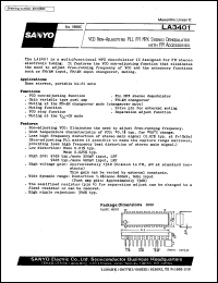 datasheet for LA3401 by SANYO Electric Co., Ltd.