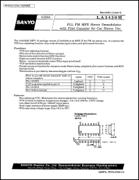 datasheet for LA3430M by SANYO Electric Co., Ltd.