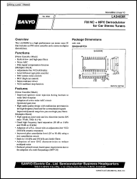 datasheet for LA3460M by SANYO Electric Co., Ltd.