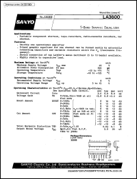 datasheet for LA3600 by SANYO Electric Co., Ltd.